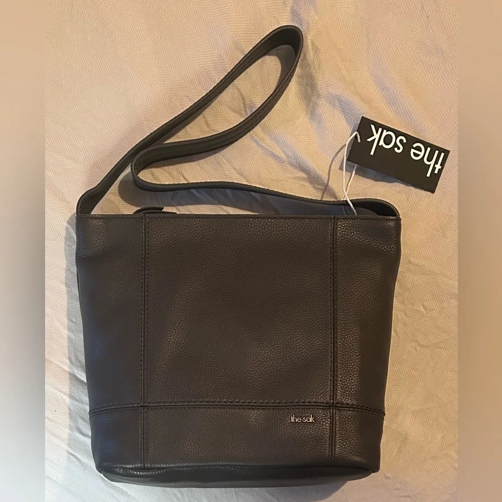 THE SAK Deep Indigo Genuine Leather De Young Hobo Shoulder Bag NWTS